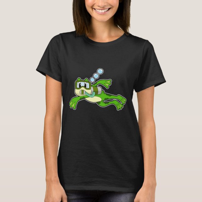 Froschtaucher Sauerstoffflasche T-Shirt (Vorderseite)