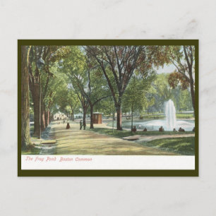 Froschteich, Boston Common um 1910 Vintage Postkarte