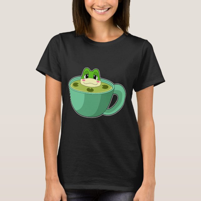 Froschteich Kaffee Cup T-Shirt (Vorderseite)