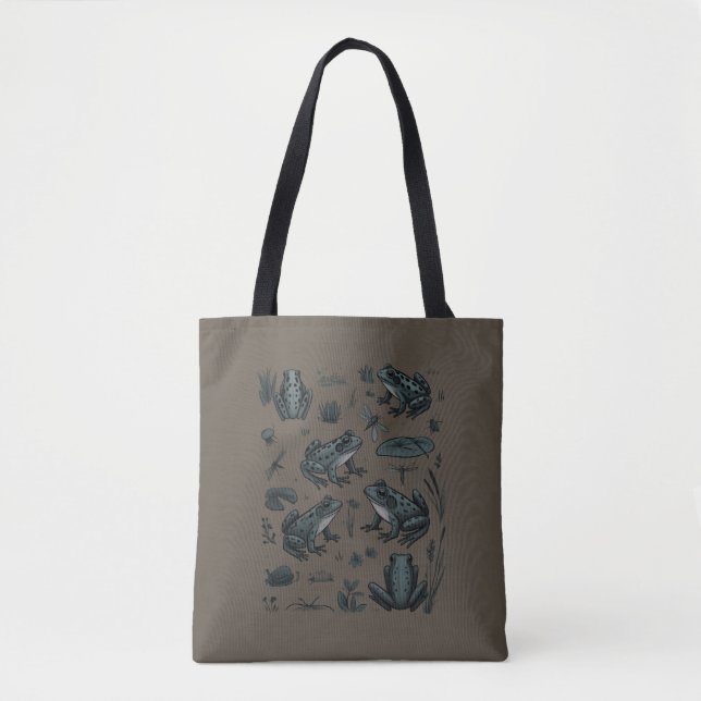 Froschteich-Leben Vintage-Botanik-Geschenk Frosch  (Vorderseite)