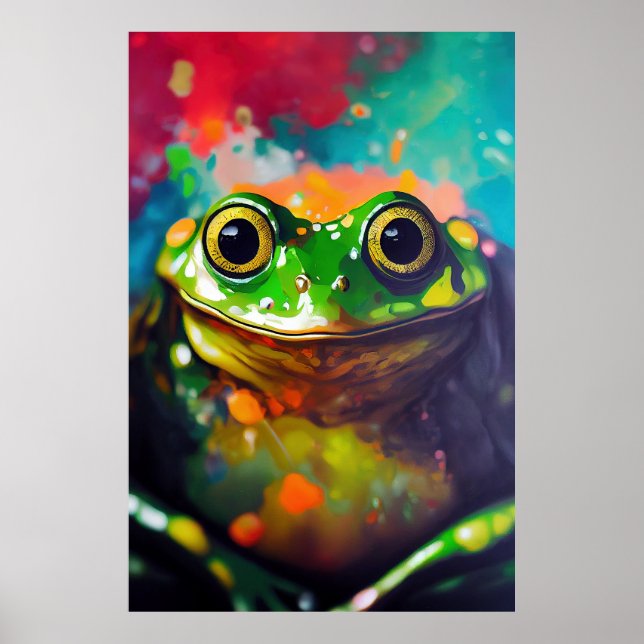 Froschtier Entdeckungsabenteuer Natur Planet Ohr Poster (Vorne)