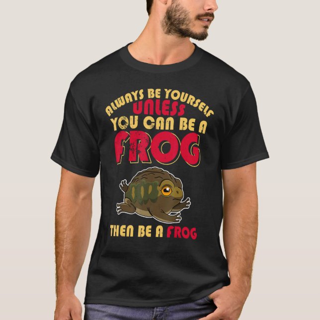 Froschtoads Biologie Biologe Spaß Sprichwort Amphi T-Shirt (Vorderseite)