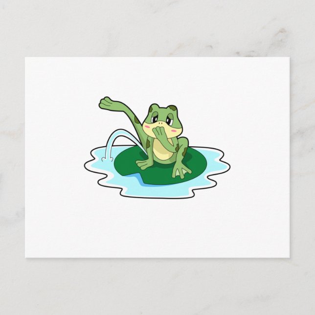 Froschtoilette Postkarte (Vorderseite)
