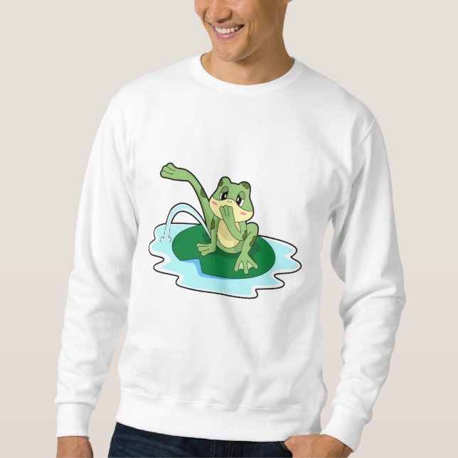Froschtoilette Sweatshirt (Vorderseite)