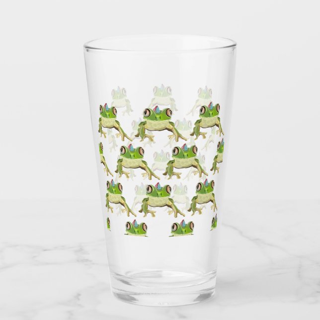 Froschtrinkglas Glas (Vorderseite)