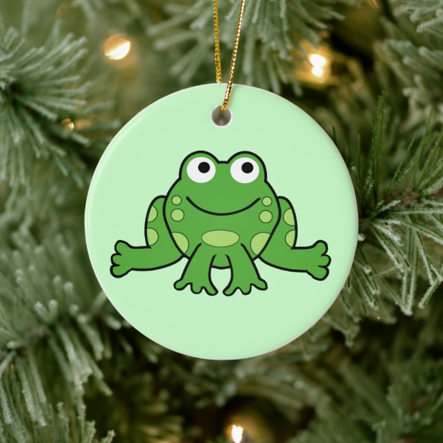 Froschverzierung Keramikornament (Baum)