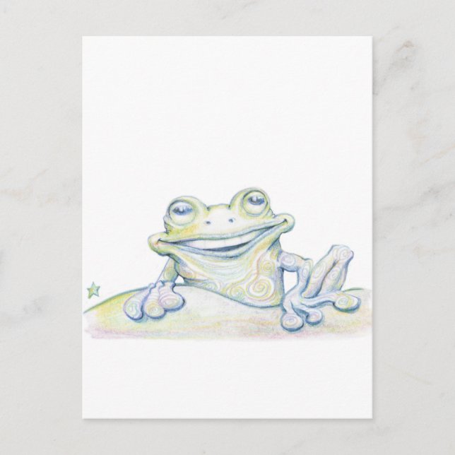 Froschwirl Postkarte (Vorderseite)