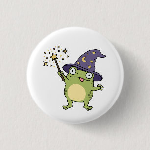 Froschzauberer beim Zaubern Button