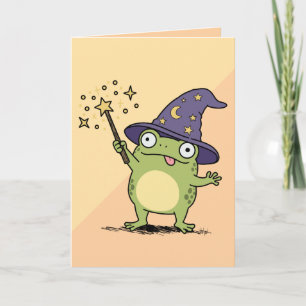 Froschzauberer beim Zaubern Karte