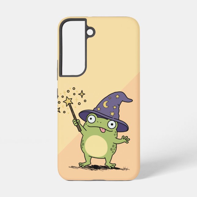 Froschzauberer beim Zaubern Samsung Galaxy Hülle (Rückseite)