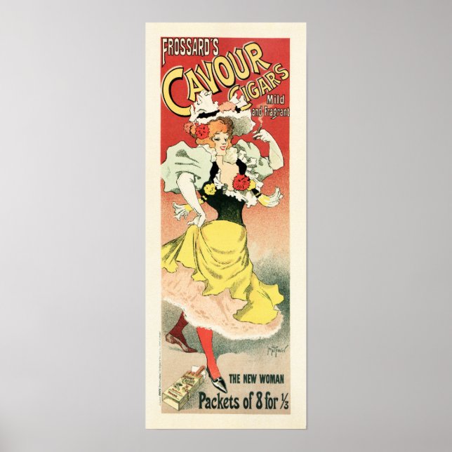 Frossard's CAVOUR CIGARS von Georges Meunier Frenc Poster (Vorne)