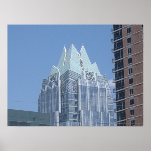 Frost-Bank-Gebäude Austin, Texas Poster (Vorne)