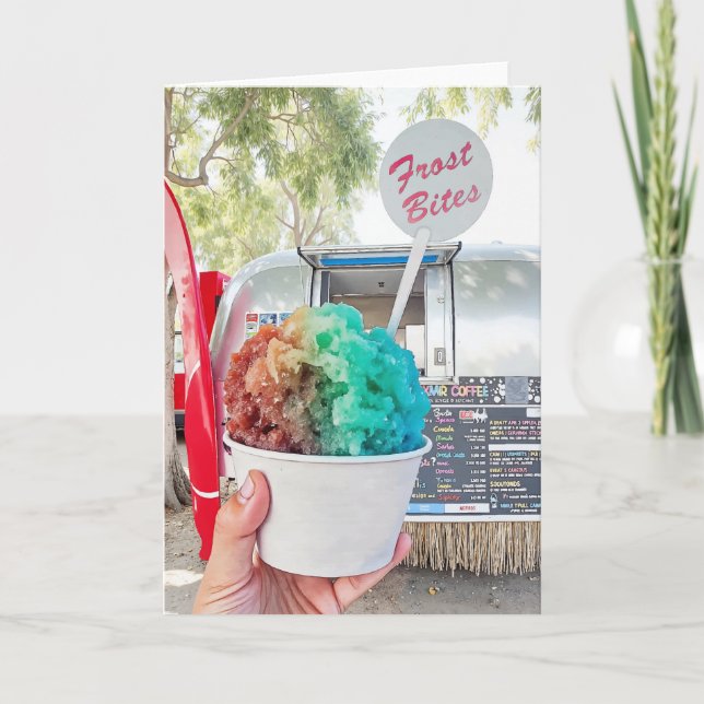 Frost Bite Seaside Florida 30A Wasserfarbe Karte (Vorderseite)