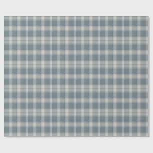 Frost Blau & Creme Schneeflocken Karo Geschenkpapi Geschenkpapier
