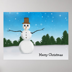 Frost E. Snowman Poster