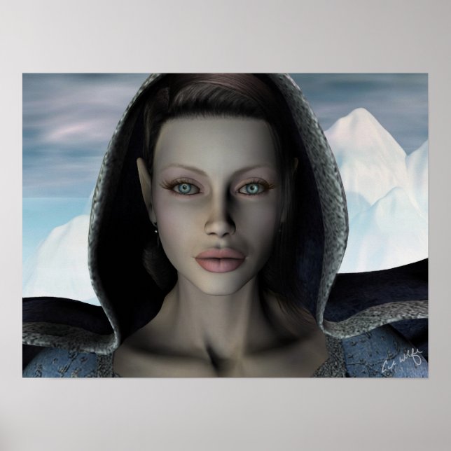 'Frost Elf' Print Poster (Vorne)