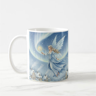 Frost-Fee-Weihnachtstasse – Elegante eisige Flügel Kaffeetasse