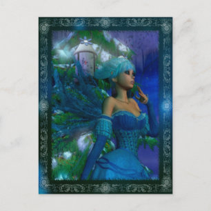 Frost Fee Winter Fantasy Digitale Kunst Postkarte