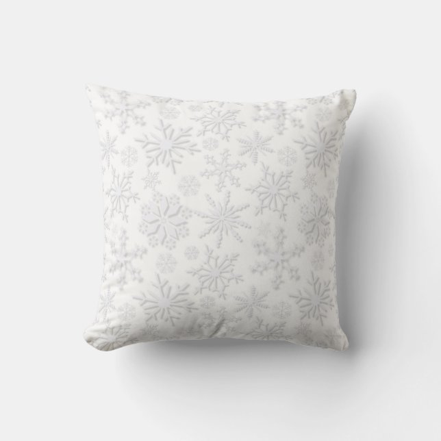 Frost & Flourish Schneeflocken – Eis Kissen (Vorderseite)