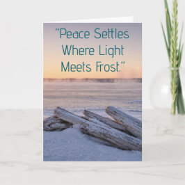 Frost Horizon Weihnachtsgrußkarte — Treibholz Karte