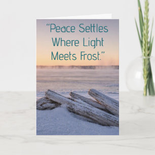 Frost Horizon Weihnachtsgrußkarte — Treibholz Karte