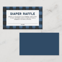 FROST Rustic Blue Flannel Diaper Raffekarte