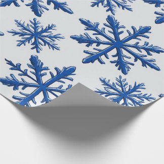 ❄ Frost-Schneeflocke Nahtloses Geometrie-Muster ❄ Geschenkpapier