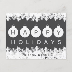 Frost Weihnachtsbällchen Firmenlogo Holiday Feiertagspostkarte