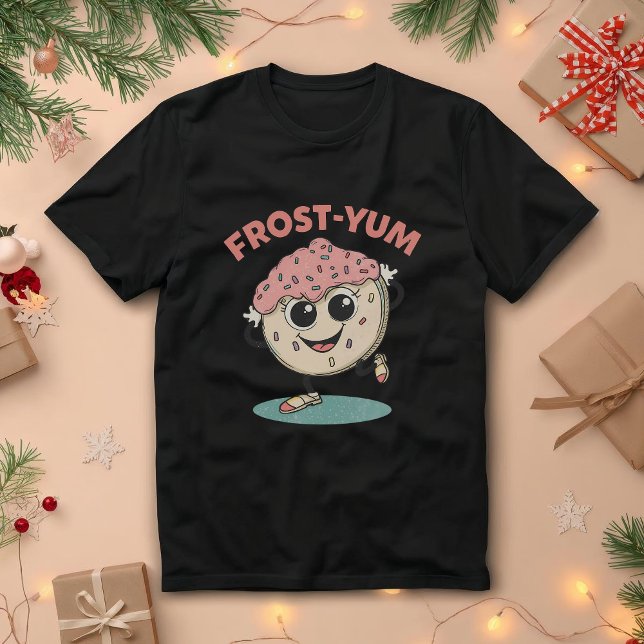 Frost-yum - Funny Christmas Cookie Pun Tri-Blend Shirt (Von Creator hochgeladen)
