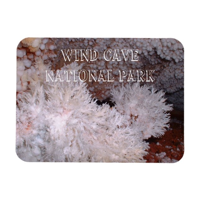 Frostarbeiten und Popcorn-Formationen, Windhöhle,  Magnet (Horizontal)