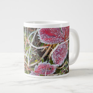 Frostbedeckte Blätter, Kanada Jumbo-Tasse