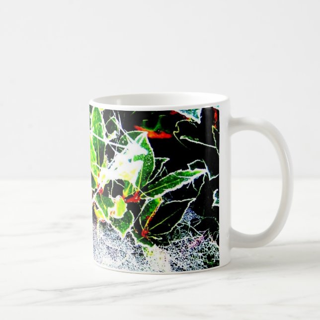 Frostbeeren und Weihnachtsweiden Kaffeetasse (Rechts)