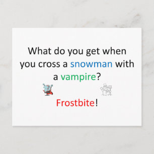 Frostbite Joke Postkarte