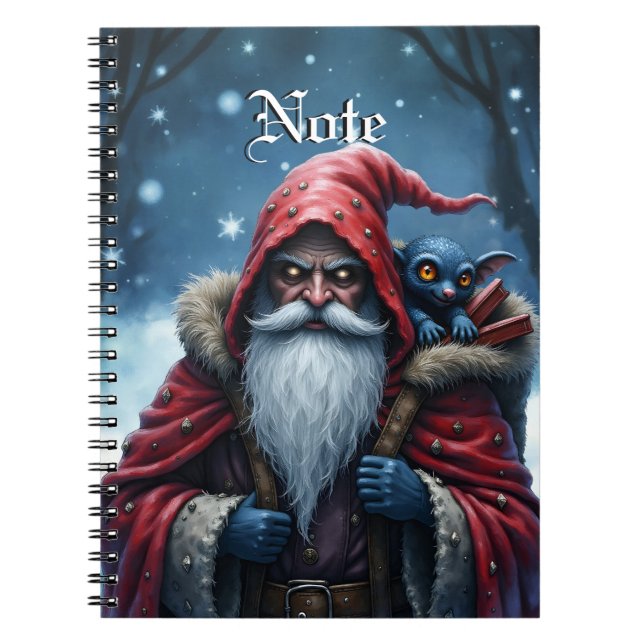Frostbite Santa und sein Elf der Unfug treiben. Notizblock (Vorderseite)