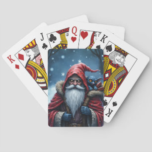 Frostbite Santa und sein Elf der Unfug treibt. Spielkarten