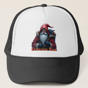 Frostbite Santa und sein Schabernack-Elf. Truckerkappe