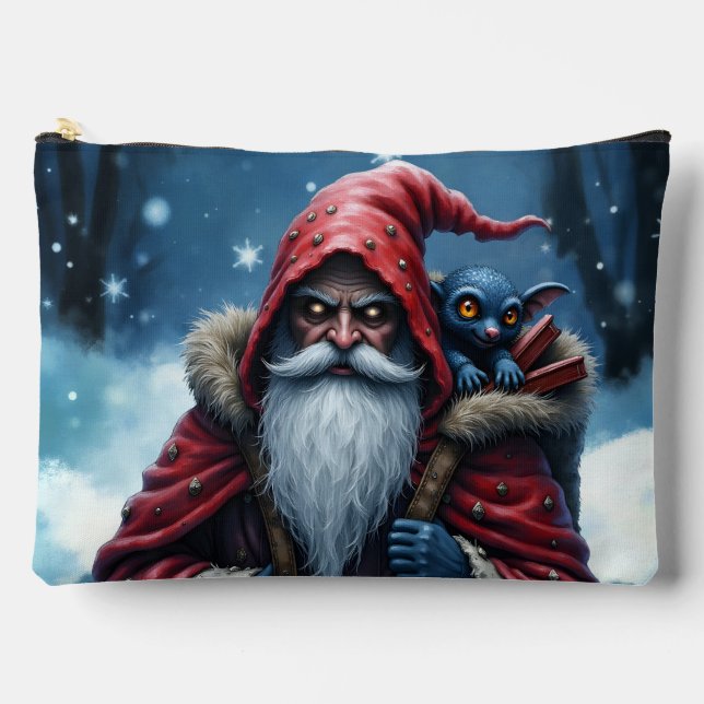 Frostbite Santa und sein Schabernack-Elf. Zubehörtasche (Vorderseite)