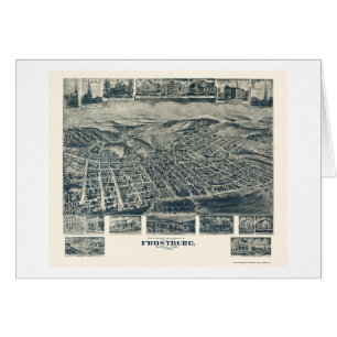 Frostburg, panoramische Karte MD - 1905