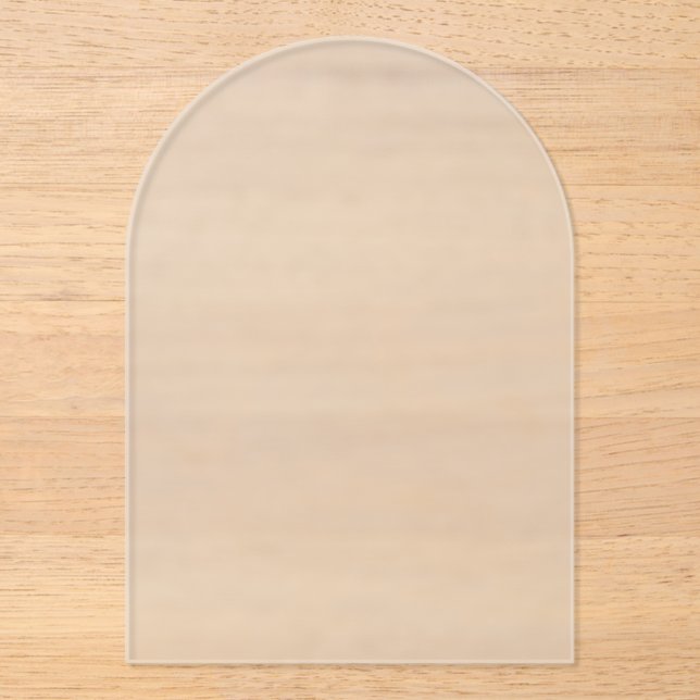 Frosted Arch Acrylic Invitations for Special Event Acryleinladungen (Vorderseite)