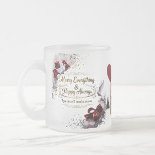 Frosted Glass Becher – Elegante Holiday Edition Mattglastasse