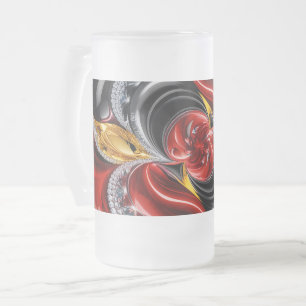 Frosted Glass Becher mit deutschem Farbmuster Mattglas Bierglas