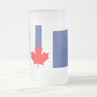 Frosted Glass Becher mit Flagge von Toronto, Kanad