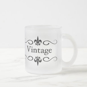 Frosted Glass Becher - Vintage Mattglastasse