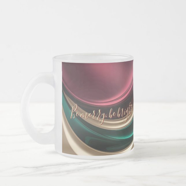 Frosted glass mug in stylish graphic mattglastasse (Links)