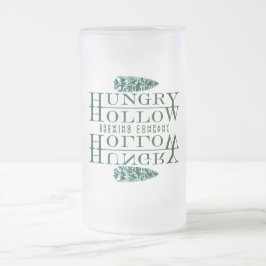 Frosted Hungry Hollow Beer Mug Mattglas Bierglas