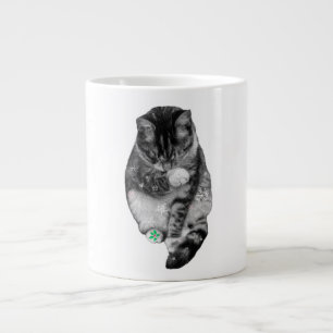 Frosted Paw Feiertags-Tasse Jumbo-Tasse