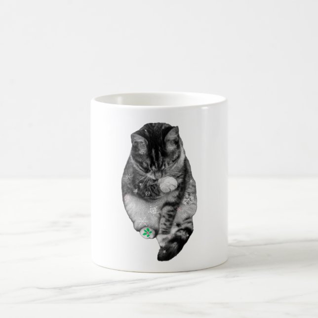 Frosted Paw Feiertags-Tasse Kaffeetasse (Mittel)