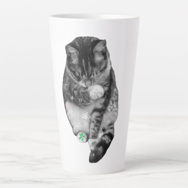 Frosted Paw Holiday Mug Milchtasse (Vorderseite)