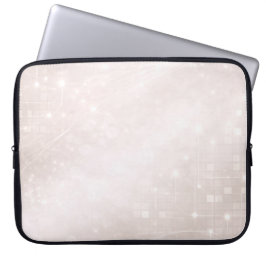 Frosted white and soft greige patterns AI art  Laptopschutzhülle