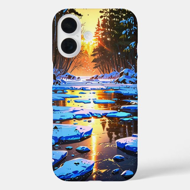 Froster Winter River Case-Mate iPhone Hülle (Rückseite)